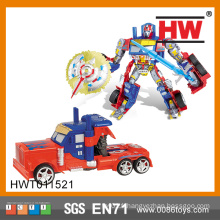 Intelligence Building Toy Wiht Music and Light Trans Robot Toy Car